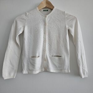 United Colors Of Benetton Girls Glitter Cardigan Size M (7-8)